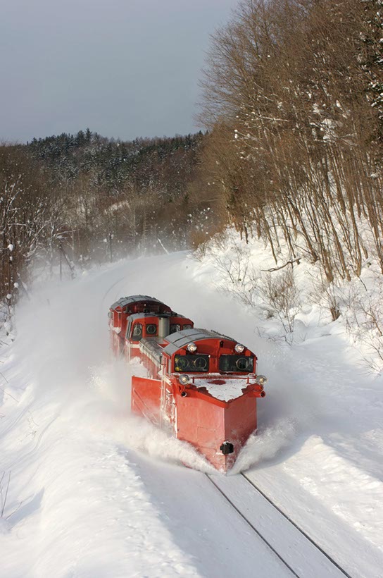 除雪中